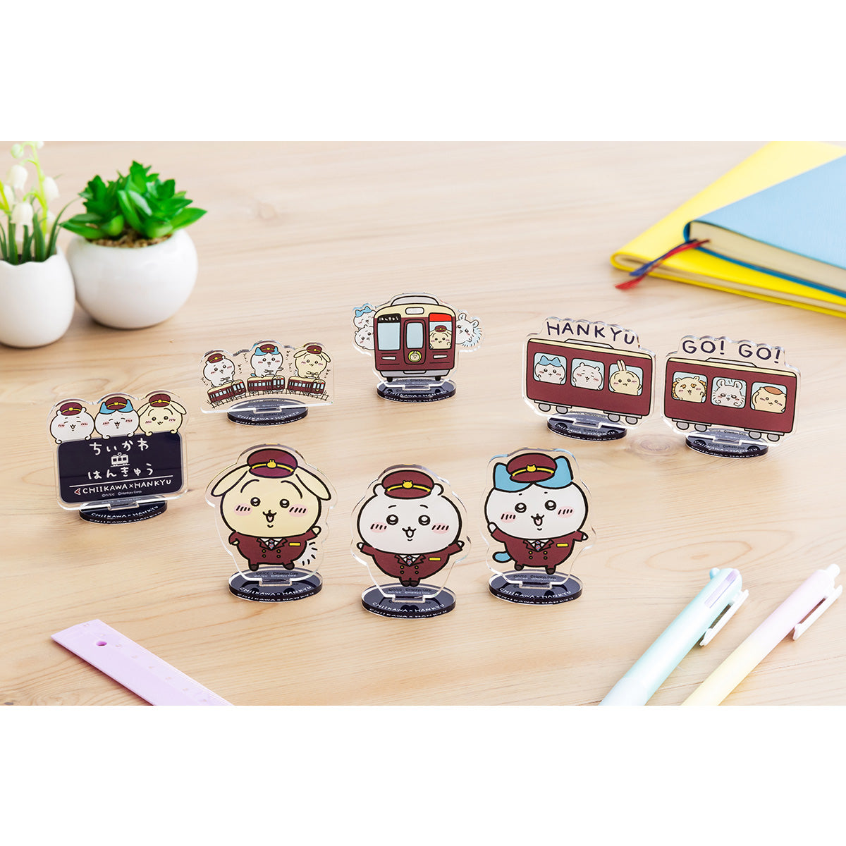 吉伊卡哇 阪急电车盲盒亚克力立牌（全8种）