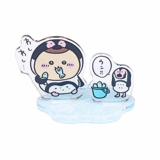 ちいかわ水族館 レイヤーアクリルスタンド（くりまんじゅう×フンボルトペンギン）