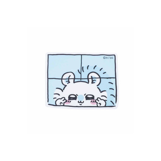 Chiikawa Clear Sticker for Smartphones (Momonga Peeking from Window)