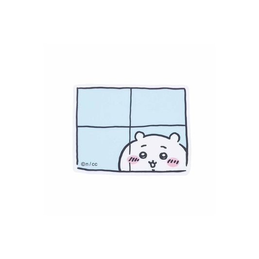 Chiikawa Clear Sticker for Smartphones (Chiikawa Peeking from Window)