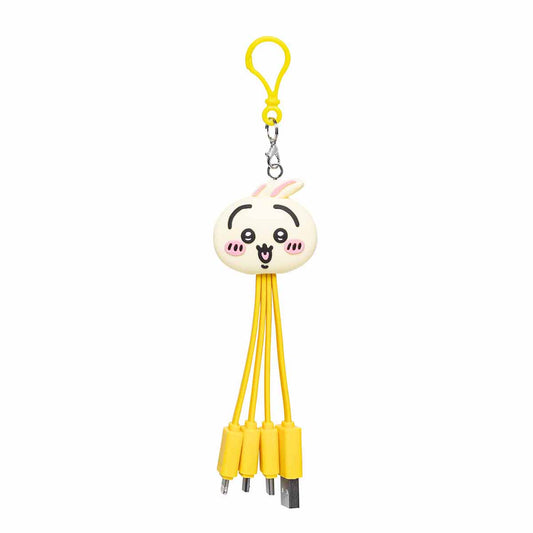 Chiikawa Face Multi-Charge Cable (Usagi)