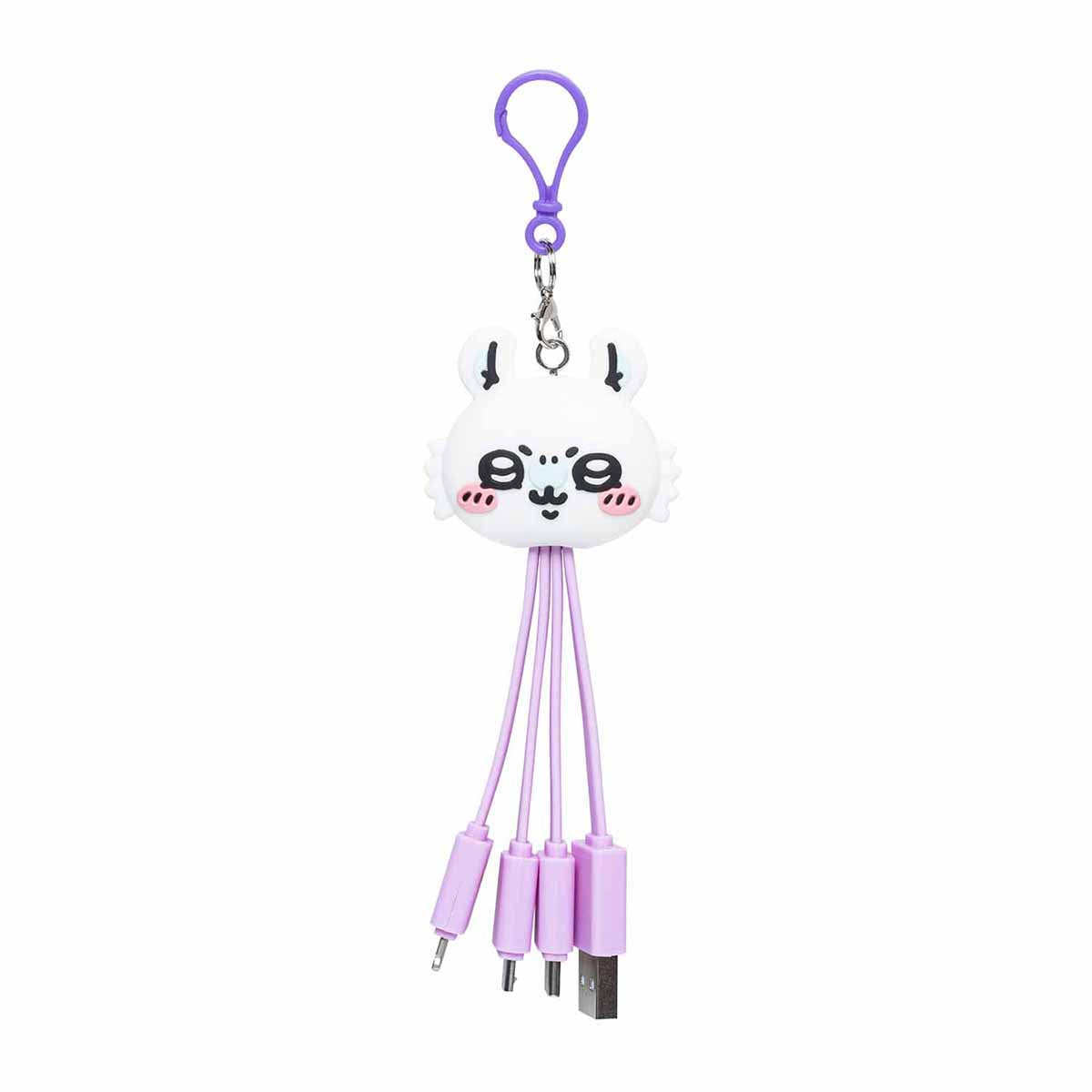 Chiikawa Face Multi-Charge Cable (Momonga)