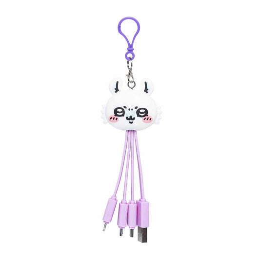 Chiikawa Face Multi-Charge Cable (Momonga)
