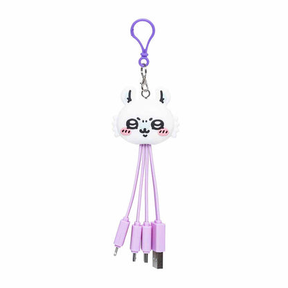 Chiikawa Face Multi-Charge Cable (Momonga)