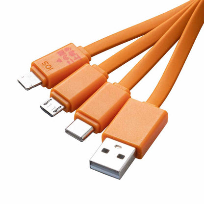 Chiikawa Face Multi-Charge Cable (Shisa)