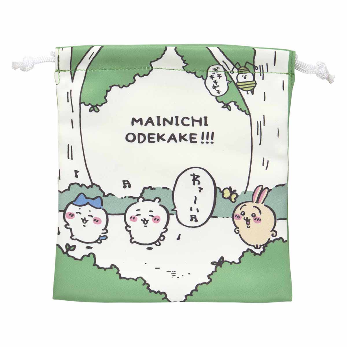 吉伊卡哇 出游好开心！大小适中的抽绳袋（天天出游！！）