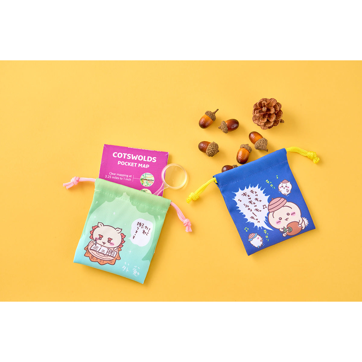 吉伊卡哇 出游好开心！方便分装的2个装迷你袋（乌萨奇与狮萨）