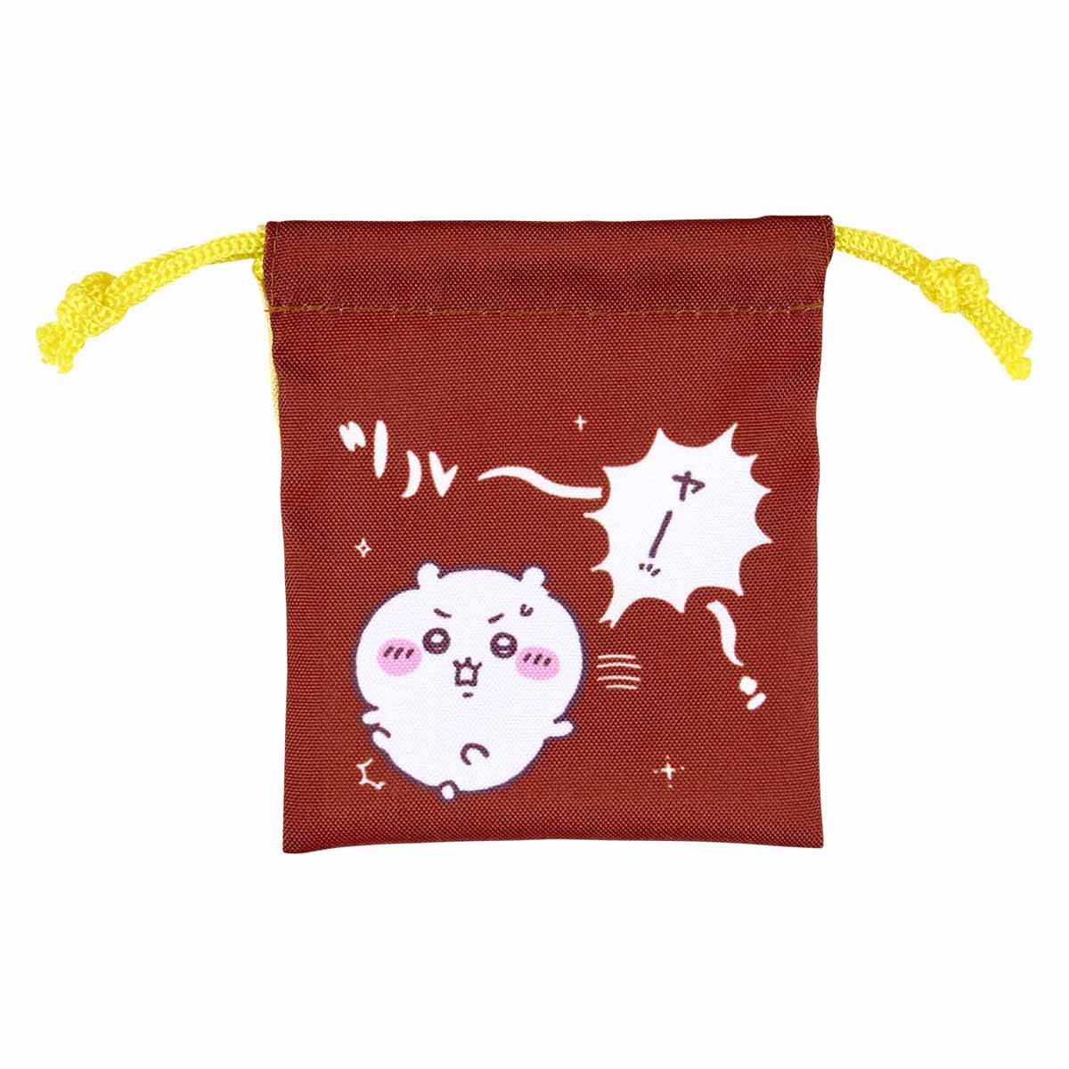 Chiikawa Excited to Go Out! Convenient 2-Piece Mini Drawstring Bag Set (Chiikawa & Momonga)