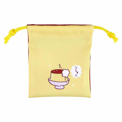Chiikawa Excited to Go Out! Convenient 2-Piece Mini Drawstring Bag Set (Chiikawa & Momonga)
