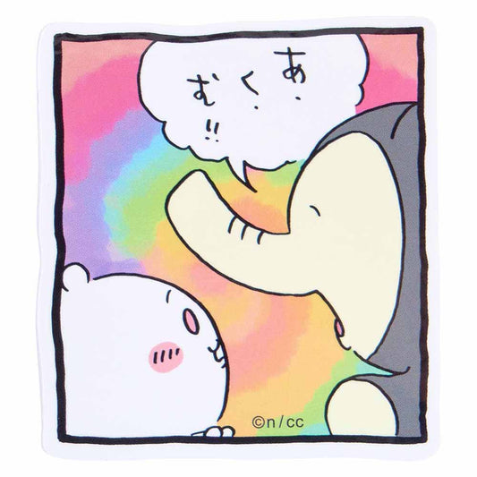 ちいかわ お出かけ楽しみ！な スマホに貼れるサイズのステッカー（あ・く・む！！）