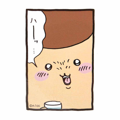 ちいかわ お出かけ楽しみ！な スマホに貼れるサイズのステッカー（くりまんじゅう）