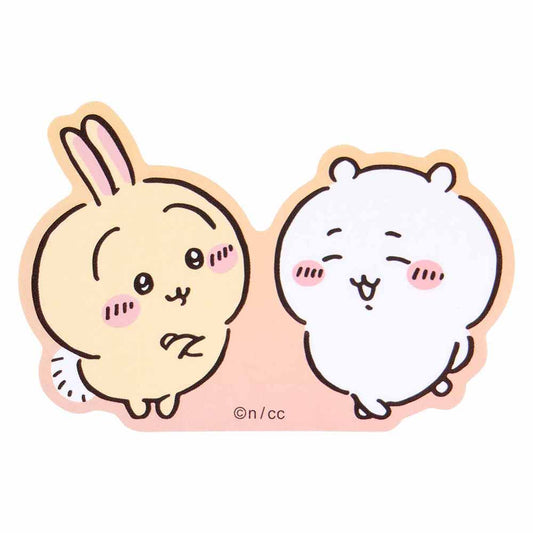 ちいかわ お出かけ楽しみ！な スマホに貼れるサイズのステッカー（ちいかわとうさぎ）