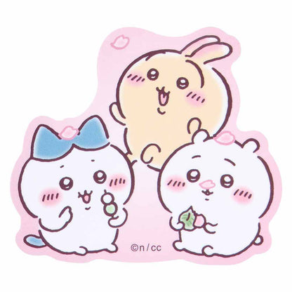 ちいかわ お出かけ楽しみ！な スマホに貼れるサイズのステッカー（お花見）