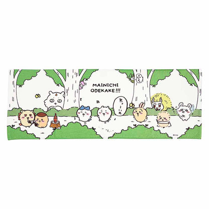 Chiikawa Excited to Go Out! Mini Bath Towel