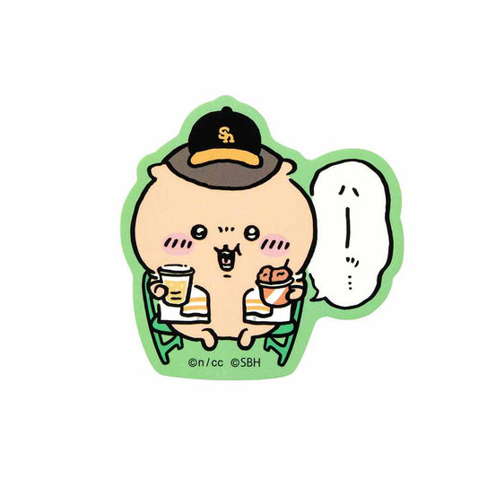 ちいかわ/ホークス スマホに貼れるサイズのステッカー（くりまんじゅう）