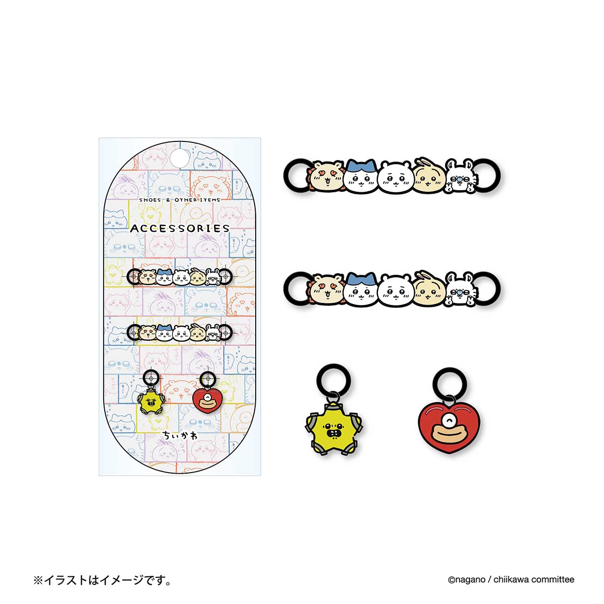 치이카와 슈즈 액세서리 (얼굴이 잔뜩)