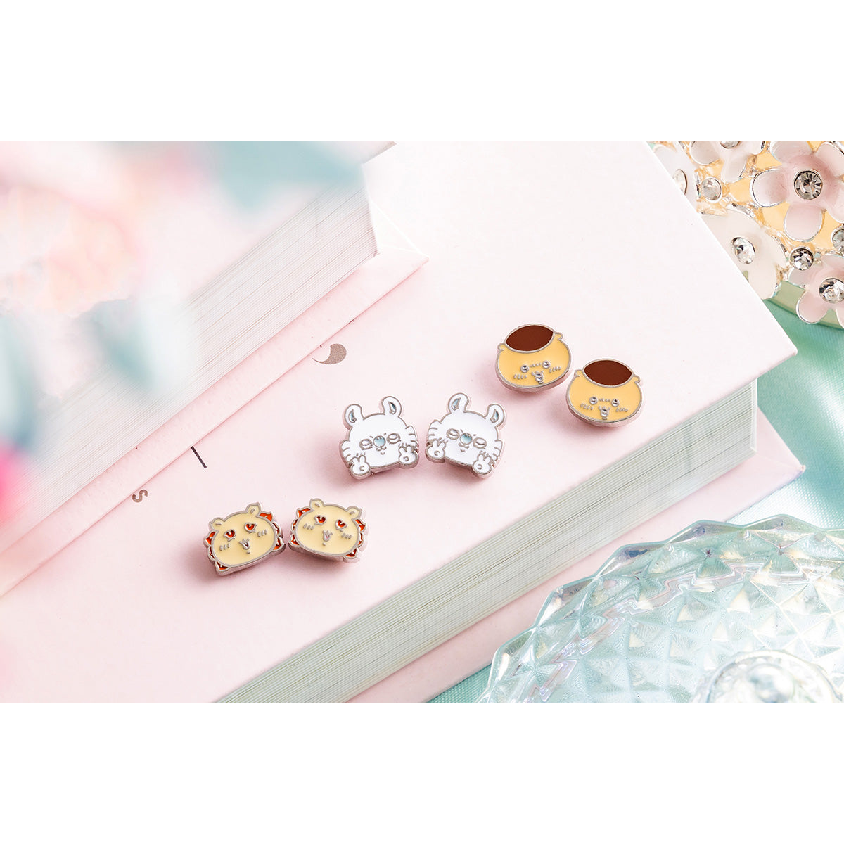 ちいかわ マグネットピアス 3種セット（モモンガ・シーサー・くりまんじゅう）