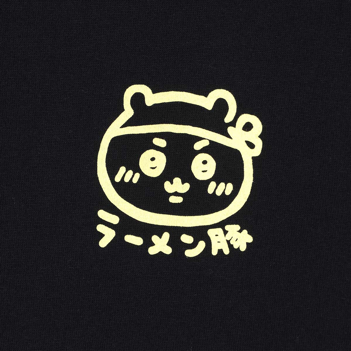 Chiikawa Chiikawa Ramen Buta T-Shirt Black