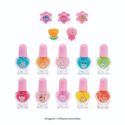 Chiikawa Peelable Nail Polish and Ring Set