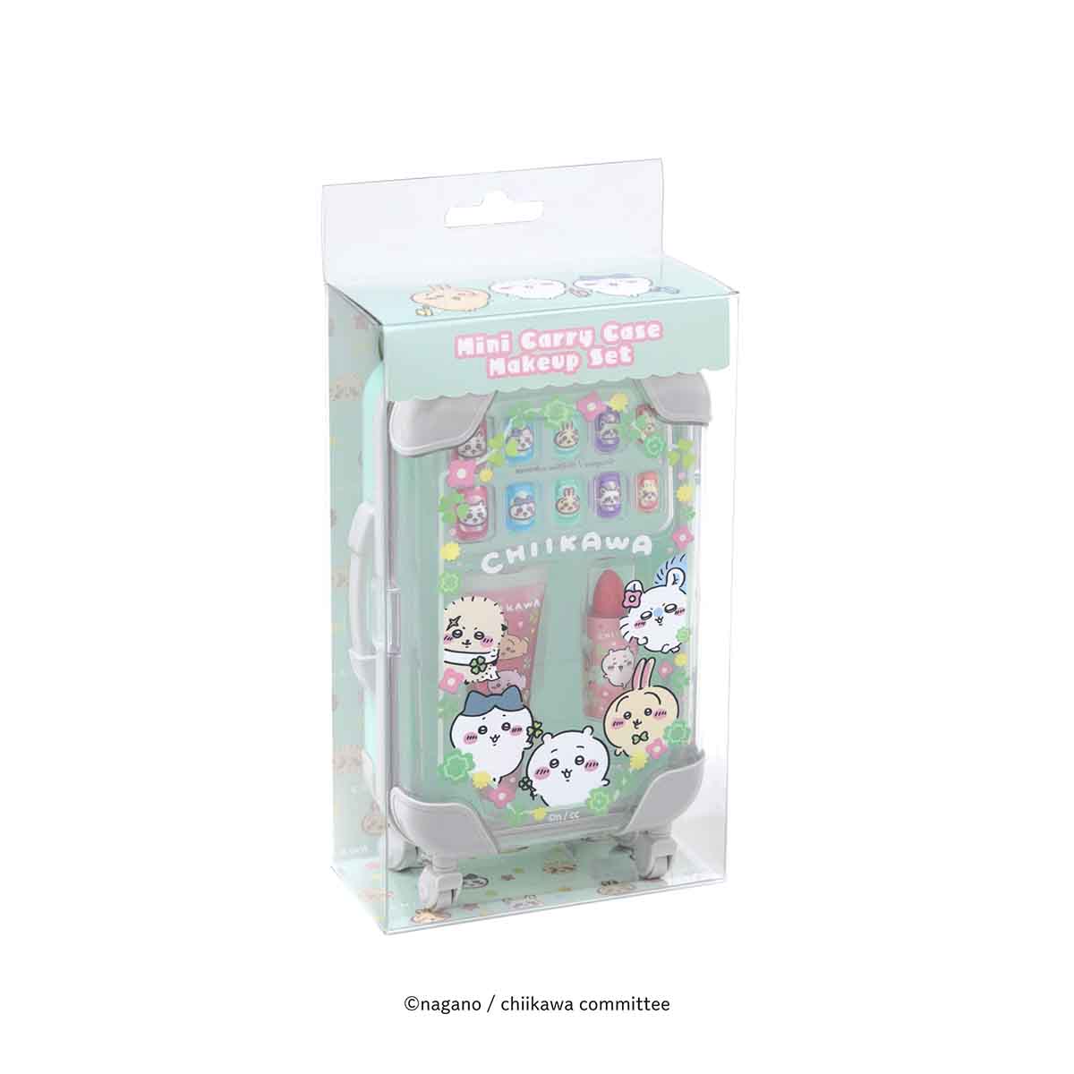 ちいかわ ミニキャリーケース メイクセット（ミントグリーン）