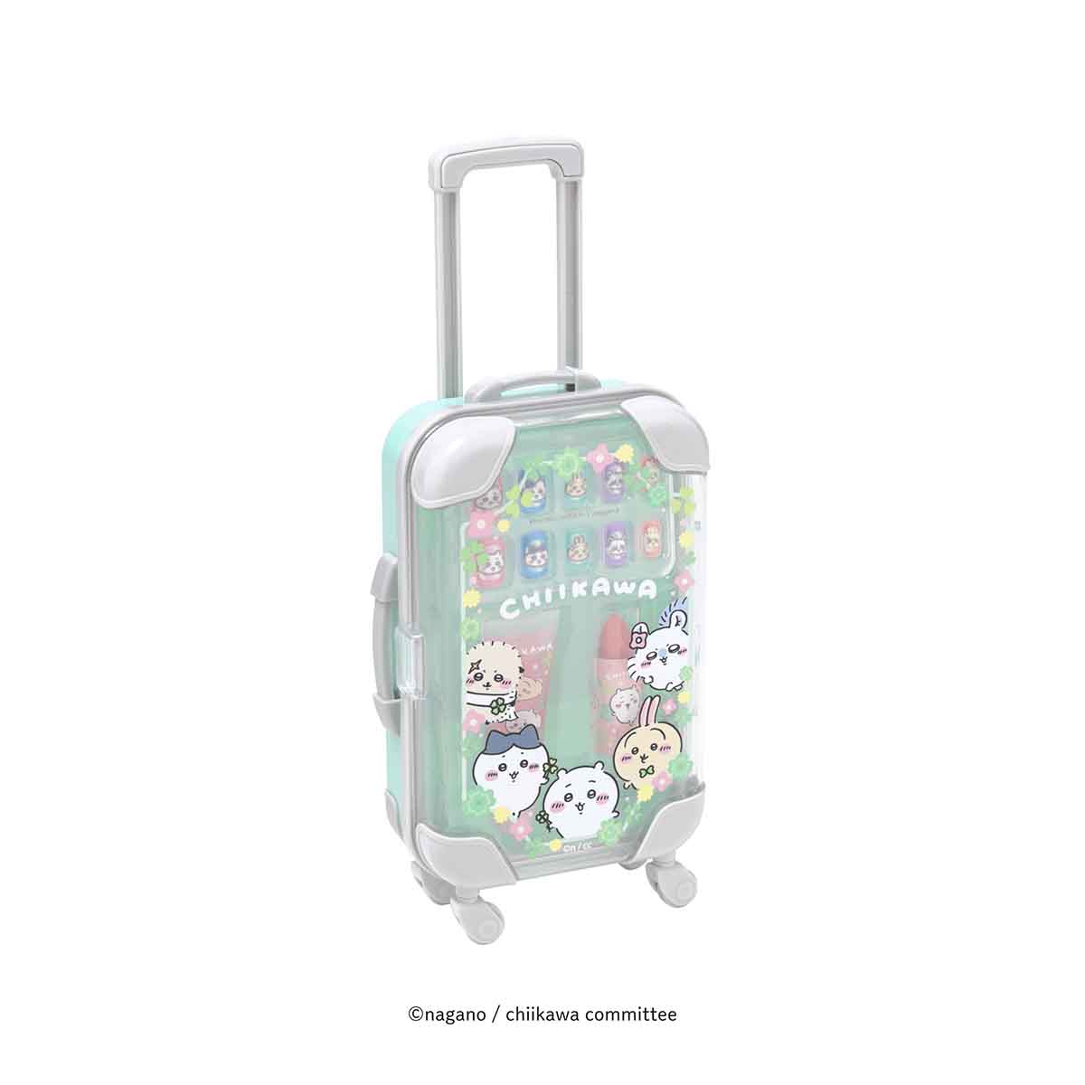 ちいかわ ミニキャリーケース メイクセット（ミントグリーン）