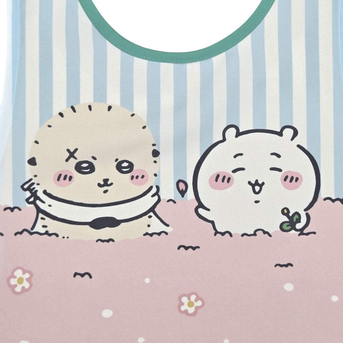 치이카와 앞치마 (꽃・스트라이프 무늬)