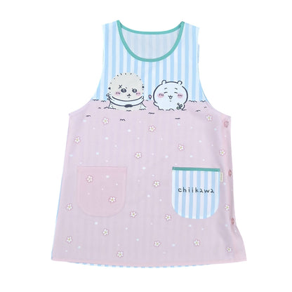 치이카와 앞치마 (꽃・스트라이프 무늬)