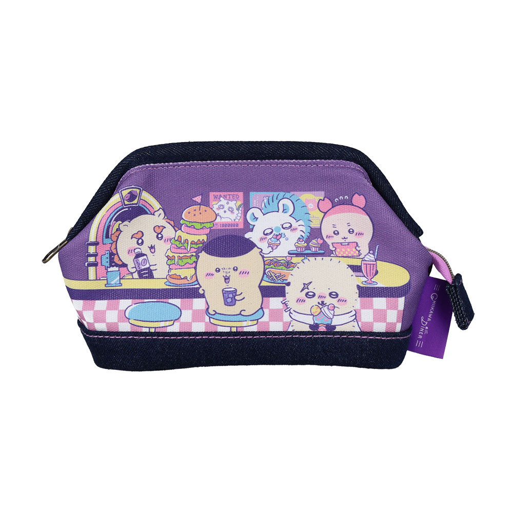 Chiikawa Denim Pen Case with Wire (Chiikawa DINER Dinner)