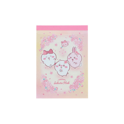 ちいかわ メモミニ（Sakura Pink・サクラ・ちいかわ＆ハチワレ＆うさぎ）