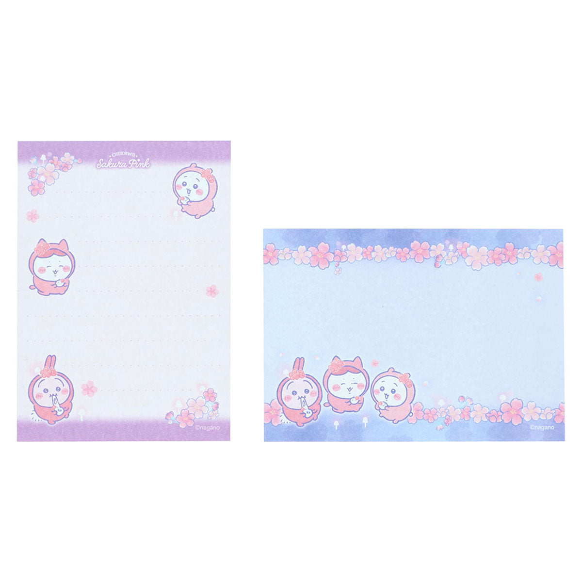 ちいかわ メモミニ（Sakura Pink・ヨザクラ・ちいかわ＆ハチワレ＆うさぎ）