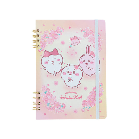 치이카와 W링 노트 B6 (Sakura Pink・사쿠라)