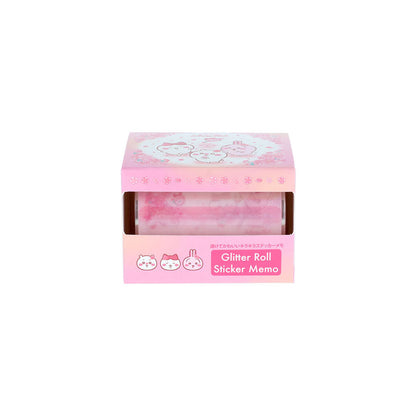 ちいかわ グリッターロールステッカーメモ（Sakura Pink・サクラ）