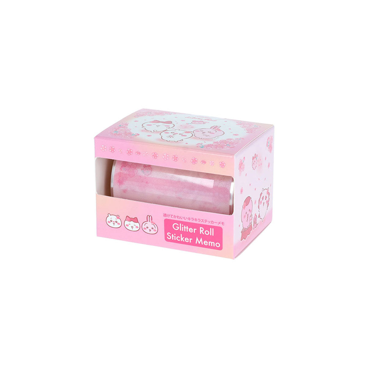 ちいかわ グリッターロールステッカーメモ（Sakura Pink・サクラ）