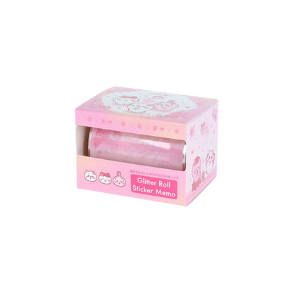 ちいかわ グリッターロールステッカーメモ（Sakura Pink・サクラ）