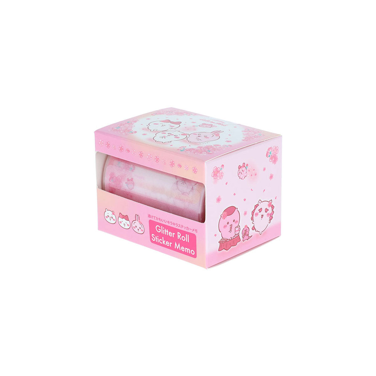 ちいかわ グリッターロールステッカーメモ（Sakura Pink・サクラ）