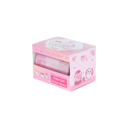 ちいかわ グリッターロールステッカーメモ（Sakura Pink・サクラ）