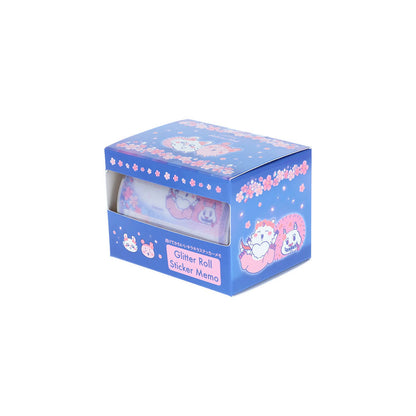 ちいかわ グリッターロールステッカーメモ（Sakura Pink・ヨザクラ）