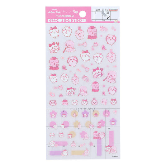 치이카와 데코레이션 스티커 (Sakura Pink・사쿠라)【크레딧카드 결제 한정 상품】