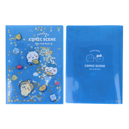 Chiikawa Sequin Clear File A5W (Fruit Punch・Night)