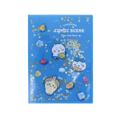 Chiikawa Sequin Clear File A5W (Fruit Punch・Night)