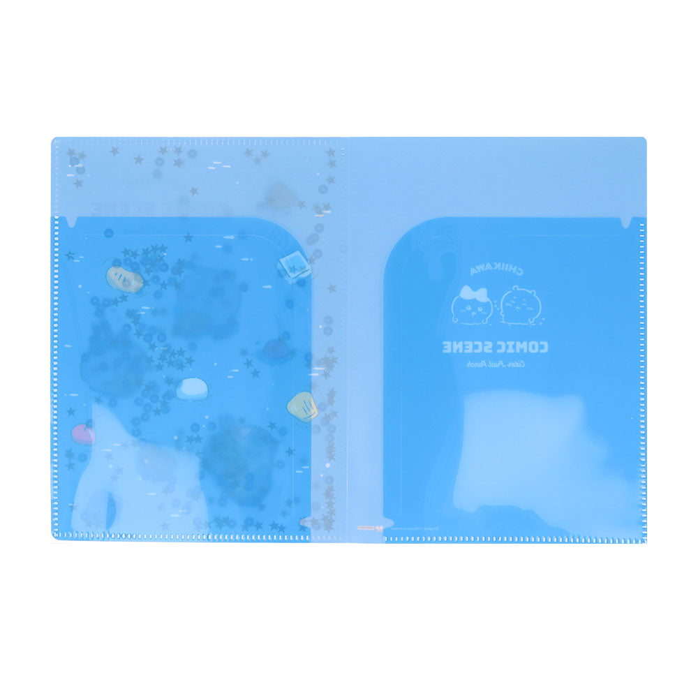 Chiikawa Sequin Clear File A5W (Fruit Punch・Night)