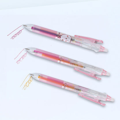 吉伊卡哇 可擦三色中性笔 Slim（吉伊卡哇 2）