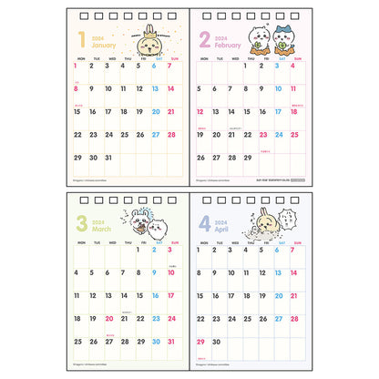 ちいかわ デスクカレンダー2024 2ヶ月