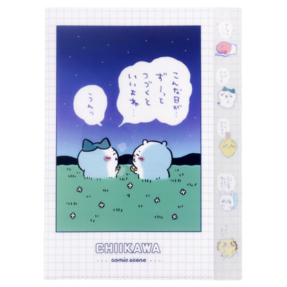 Chiikawa Die-Cut Clear Folder 5P (Saying)