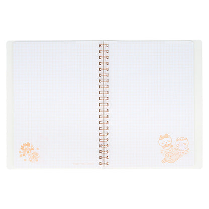 吉伊卡哇 A5 環形筆記本（格紋）