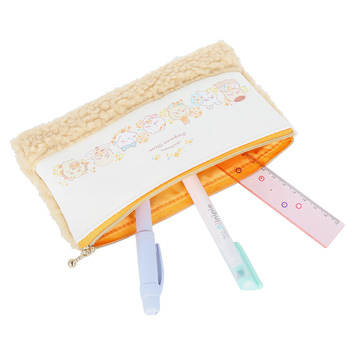 吉伊卡哇 绒面笔袋（全员）