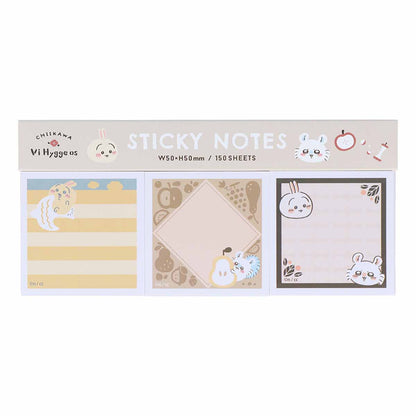 Chiikawa Sticky Note Pad Color (Beige)