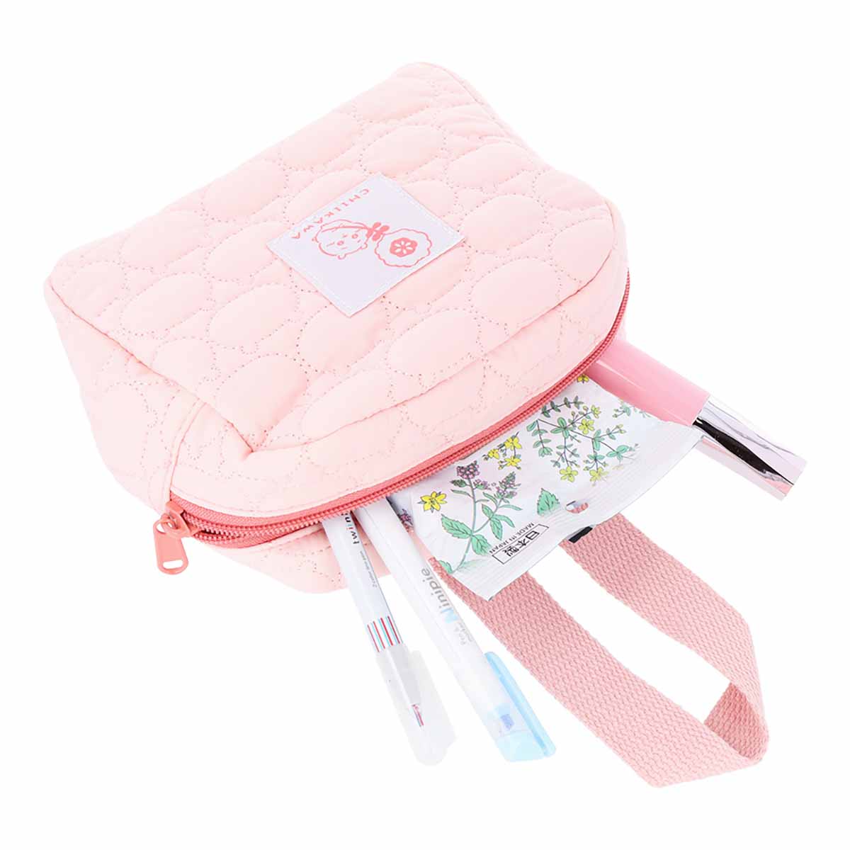 吉伊卡哇 竖条纹绗缝提手袋（吉伊卡哇）