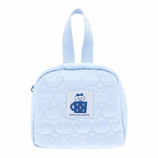 Chiikawa Quilted Pouch with Handle (Hachiware)