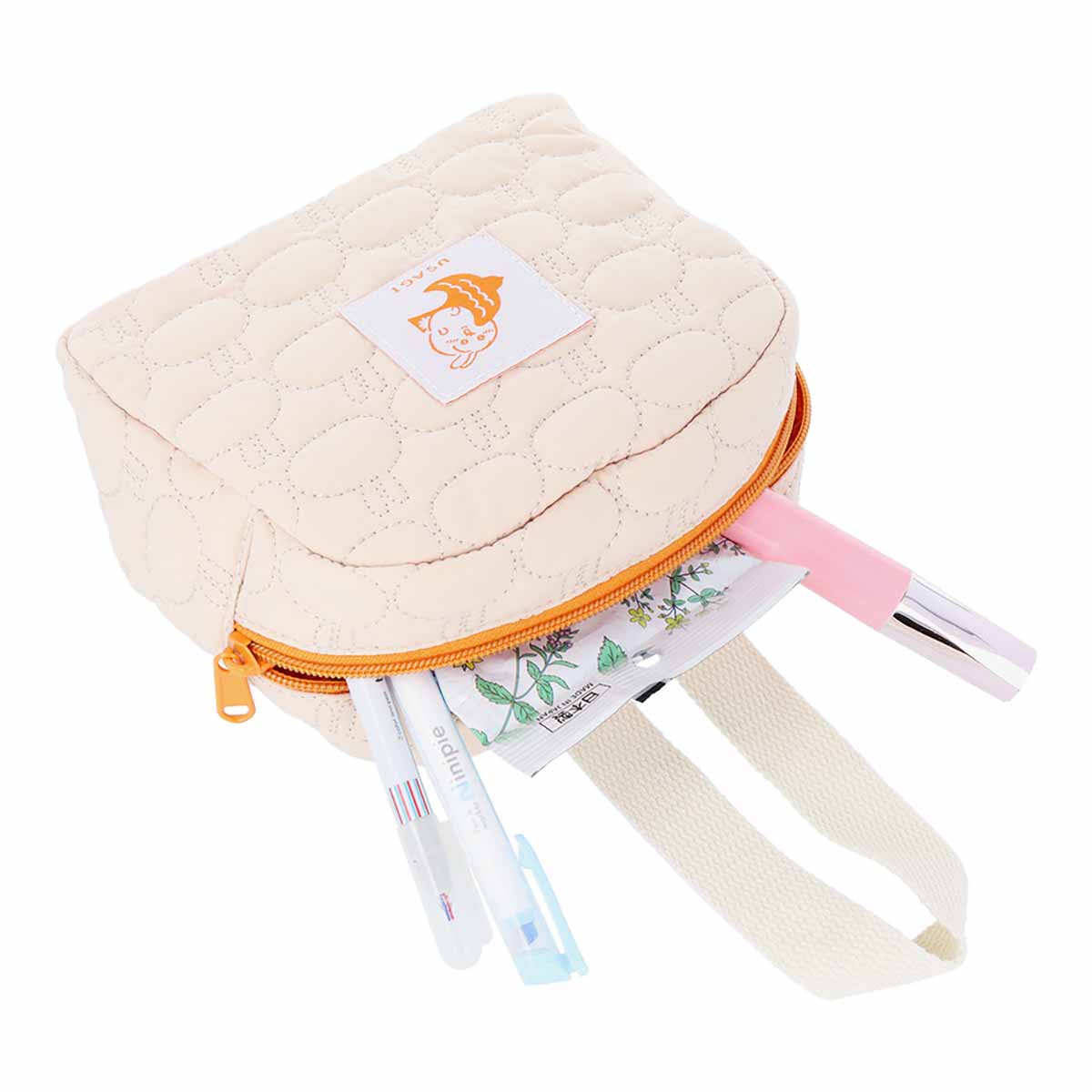 吉伊卡哇 絎縫附手柄收納包（兔子）